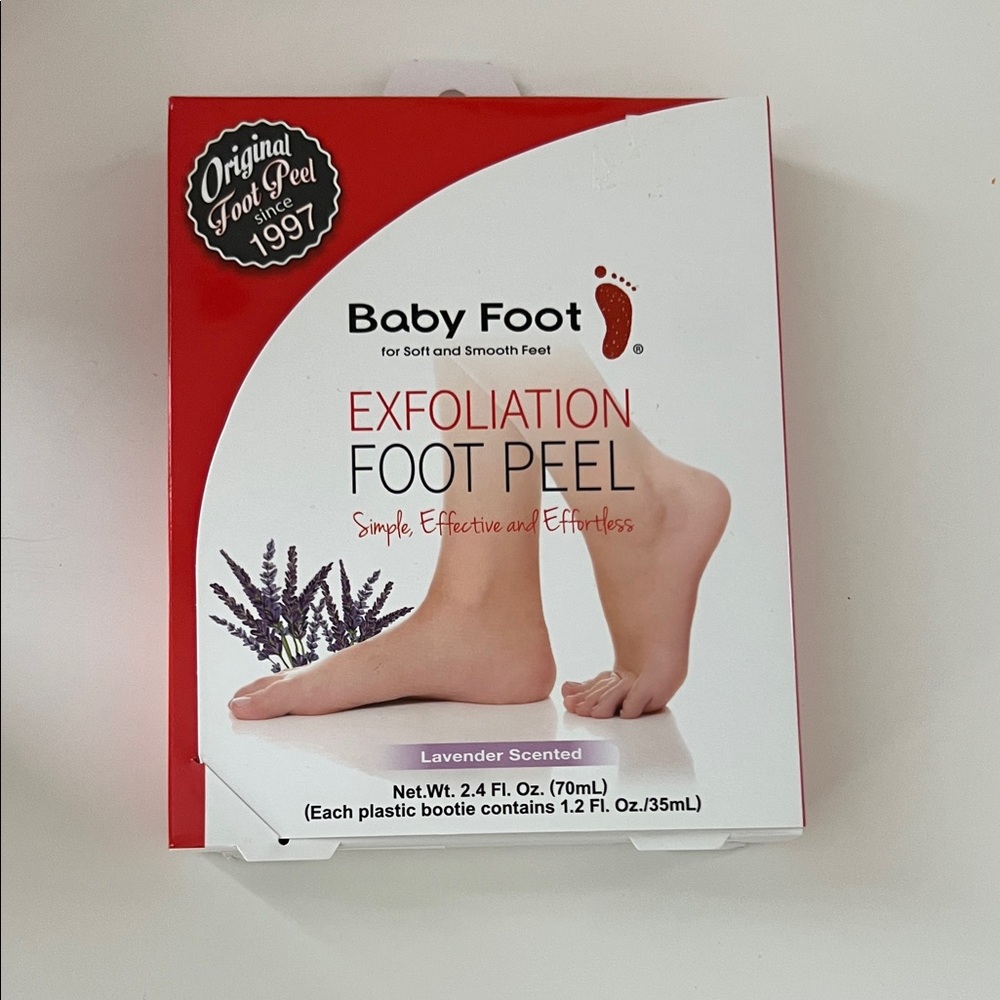 Baby Foot Lavender Scented Exfoliation Foot Peel - Brand New never opened